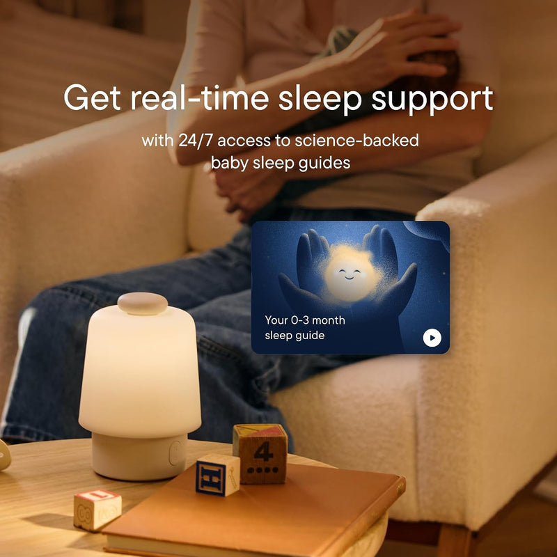 Hatch Baby Sound Machine & Night Light Routine Builder (Putty) | White noise machine, night light, toddler & kid time-to-rise alarm clock, registry essential with 3 months of sleep support