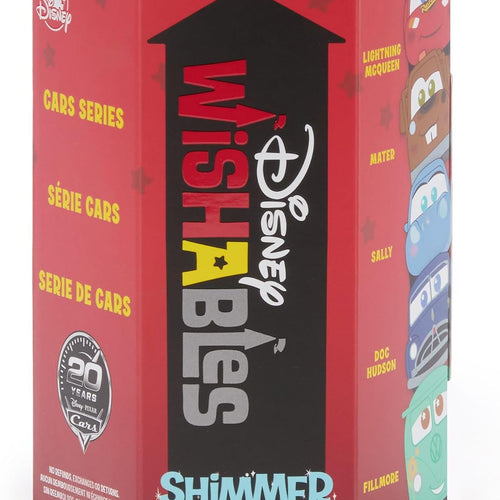 Disney Store Official Cars Wishables Shimmer Series - Disney Blind Box Plush - 5 Inch Mystery Toys with Detailed Micro Plush Sculpting, Embroidered Stars & Accents (Contains 1 Mystery Plushy)