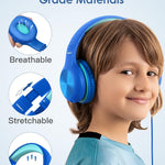 Nabevi Kids Headphones with Cord, Over-Ear Headphones for Kids with Microphone, 85/94dB Volume Limit, Headset for Kid Boys Girls with Shareport, Wired Toddler Headphone for School/Tablet/iPad/Travel