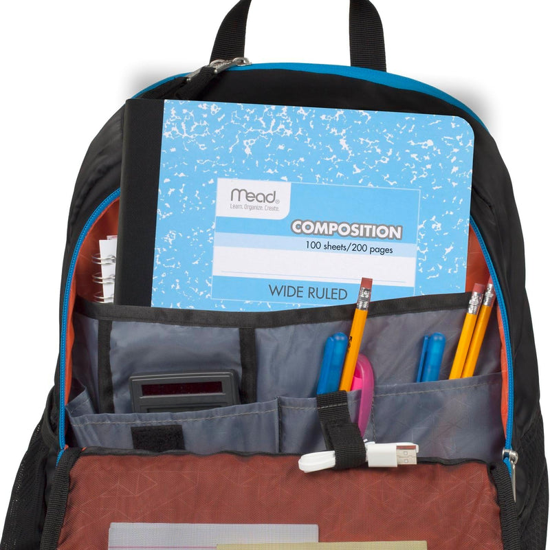 Mead Composition Notebook, Wide Ruled 7.5" x 9.75" Paper, 100 Sheets, Assorted Colors, 6 Pack (950054-ECM)