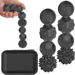 BUSOHA Silicone Fidget Balls - 4 Pack Fidget Toys Adults Sensory Toys Stress Balls for Adults Teens Gifts for Calming,Autism and ADHD Office