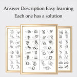 24-Piece Metal Wire Puzzle Set with Pouch, Brain Teaser IQ Test for Kids and Adults