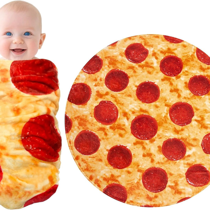 mermaker Burritos Tortilla Swaddle Blanket Baby for Toddler Newborn, 285 GSM Soft Flannel Taco Wrap Blanket Funny Gifts for Baby Shower Boys Girls, 36 inch