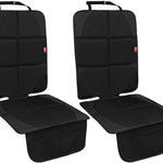 MORROLS Car Seat Protector, 2 Pack Carseat Protector with Thick Padding, Baby/Pets for Child Car Seat-Mesh Pockets-Waterproof-Universal Size(Black)