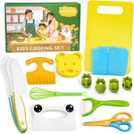 13 Pcs Kids Knife Set for Real Cooking Safe Kitchen Tools for Ages 4+ | Montessori Kitchen Toys Christmas Birthday Gifts for Boys and Girls (A)