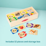 Melissa & Doug Self-Correcting Alphabet Wooden Puzzles for Kids Ages 4+