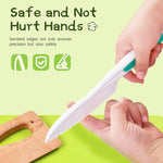13 Pcs Kids Knife Set for Real Cooking Safe Kitchen Tools for Ages 4+ | Montessori Kitchen Toys Christmas Birthday Gifts for Boys and Girls (A)