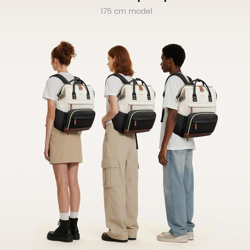 LOVEVOOK Laptop Backpack for Women, 15.6 Inch Work Business Backpacks Purse With Large Capacity, Waterproof Nurse Bag College Bookbag for School, Waterproof Casual Daypack for Travel
