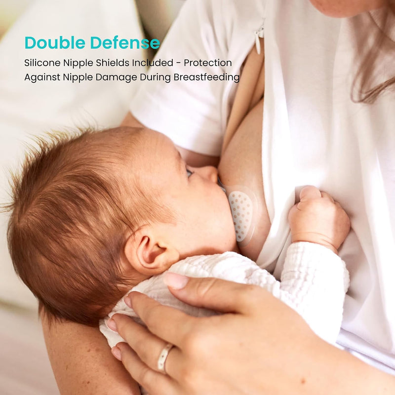Paruu Silver Nursing Cups | 999 Nipple Shields for Breastfeeding with Silicone Nipple Covers | IBCLC Recommended | Soothe Sore Nipples | Reusable Nipple Protectors for Newborn Moms