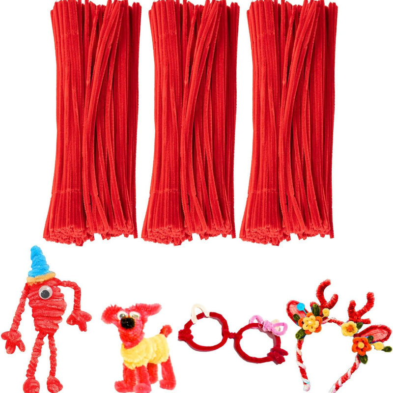 Pipe Cleaners Craft Bulk - 200pcs Arts Crafts, Chenille Stems Art Supplies for Projects, DIY Room Decor, Christmas Decorations