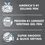 Pilot G2 Premium Refillable & Retractable Rolling Ball Gel Pens, Bold Point, Bold Gel Pens, 1.0mm, Black Ink, 12-Pack