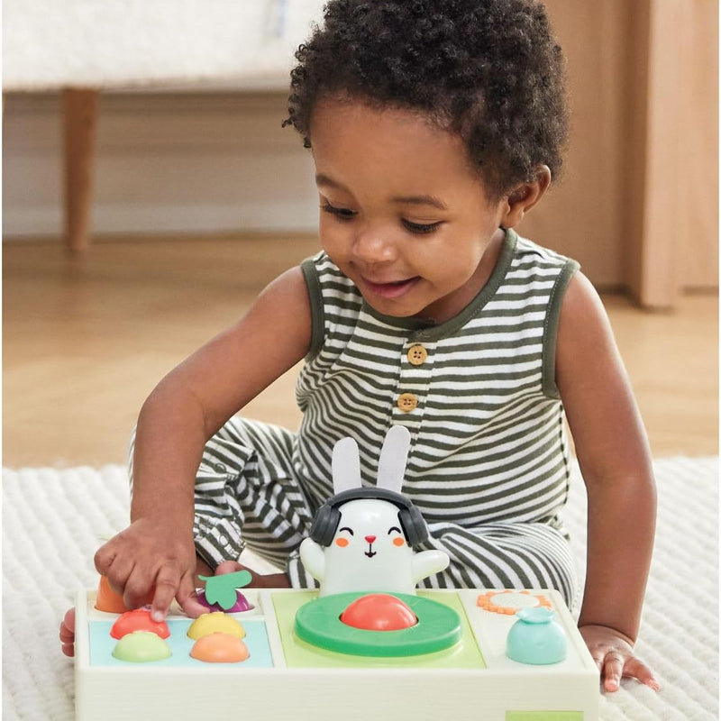 Skip Hop Baby Musical DJ Set Toy with Lights, Songs, Sound Effects, and Soft Textures, Farmstand Let The Beet Drop DJ Set