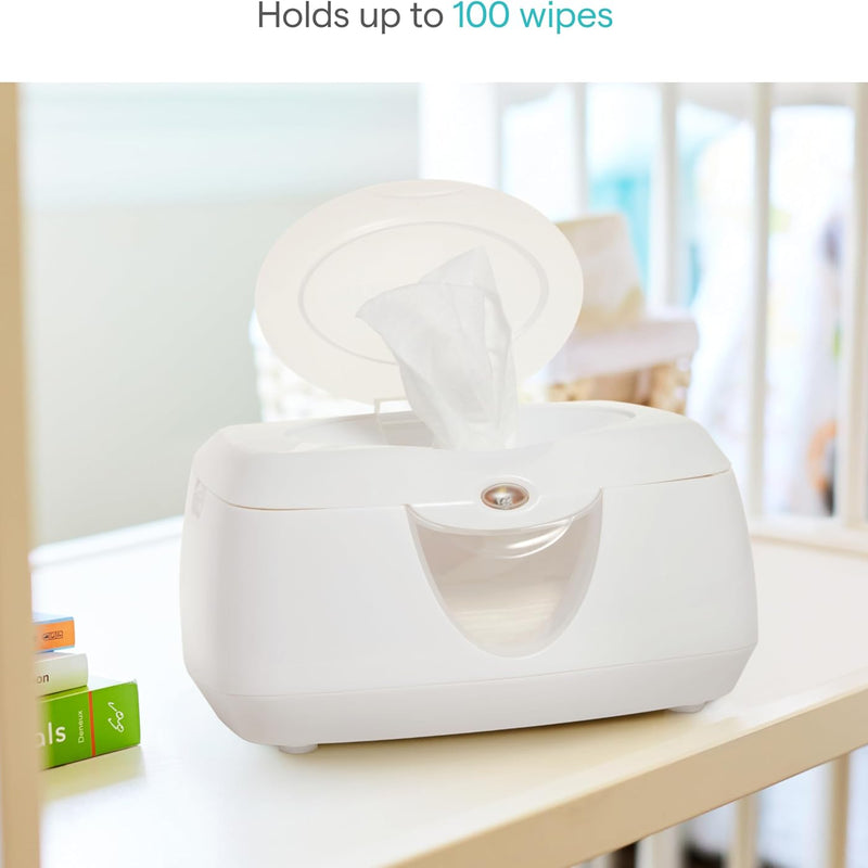Munchkin Warm Glow Baby Wipe Warmer with Nightlight, White