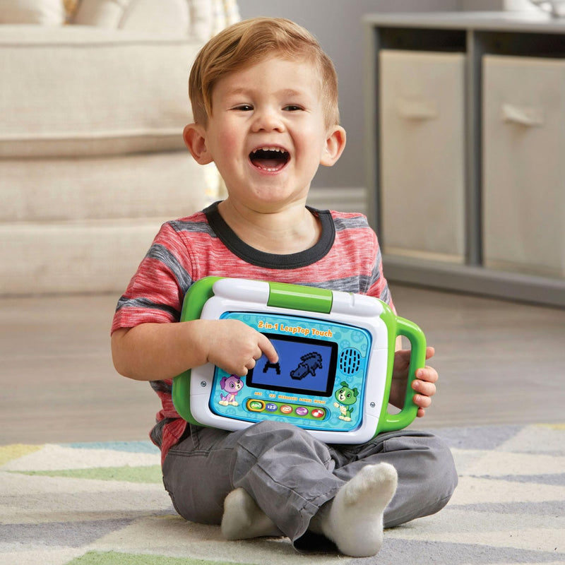 LeapFrog 2-in-1 LeapTop Touch Laptop for Preschoolers, Green