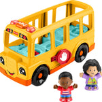 Fisher-Price Little People Toddler Toy School Bus with Lights, Music and Figures for Pretend Play Ages 1+ Years