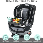 Car Seat Snack Tray for Toddlers - 3 Inch Cup Holder Fits Most Sippy Cups & Straw Bottles with Dip Well, Mess-Free Square Kids Travel Tray Road Trip Essentials, Black