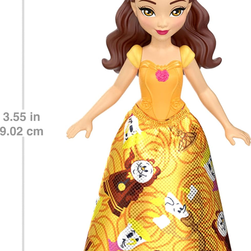 ​Mattel Disney Princess & Friends Set with 5 Posable Small Dolls in Removable Skirts or Pants & 5 Friend Figures, Inspired by the Disney Movies