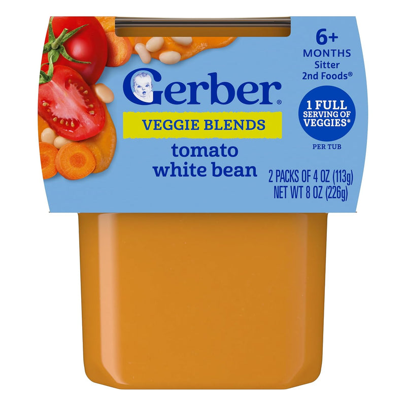 Gerber Stage 2 Apple Chicken Baby Food, 4 Oz, 16 Pack | Stage 2 puree; apple chicken; 16 x 4 oz tubs