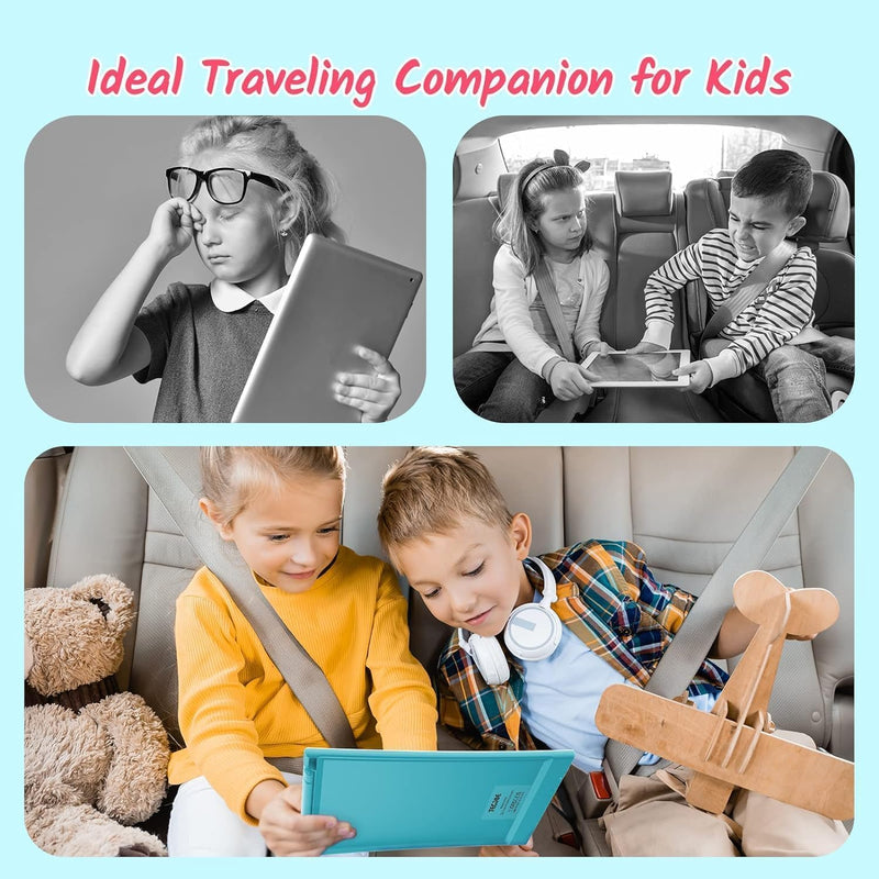 TECJOE 10 Inch 2 Pack LCD Writing Tablet, Colorful Doodle Board Drawing Tablet for Kids, No Mess Toddler Travel Learning Toys, Christmas Birthday Gifts for 3 4 5 6 7 8 Year Old Boys Girls Preschooler