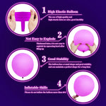 100 Pcs UV Neon Balloons for Birthday Decorations, Wedding Glow Party Supplies, Blacklight Reactive Fluorescent Balloons