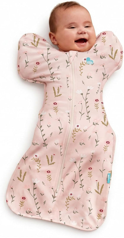 Love to Dream Swaddle UP, Baby Sleep Sack, Self-Soothing Swaddles for Newborns, Improves Sleep, Secure Fit Helps Calm Startle Reflex, New Born Essentials for Baby, 1.0 TOG, 5-8.5 lbs, Mini Posy