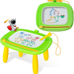 Kikidex Dark Blue Magnetic Drawing Board for Toddler Girls 1-2 Years Old Doodle Learning Toy
