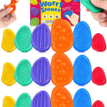 Fidget Toys Sensory Stone for Kids: 6 Pack Textured Soft Worry Stone for Autism Kids Calming - Fidget Stress Toys for Students Stress Relief - Small Prizes Fidget Toys