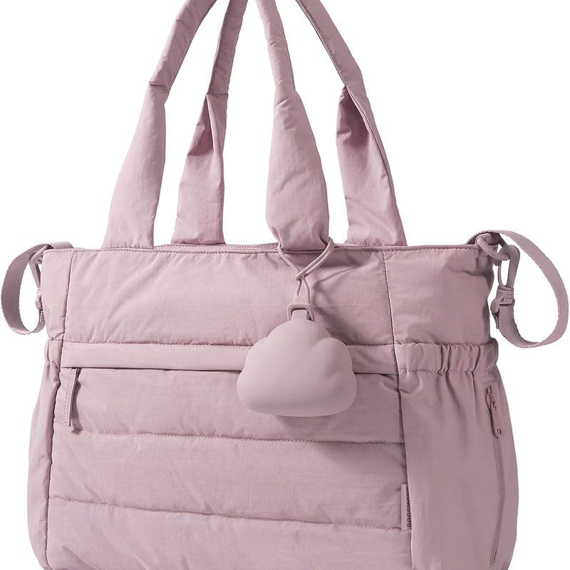 BAGSMART Diaper Bag Tote, Hospital Bag for Labor Delivery Travel Baby Tote | Lightweight Puffy Maternity Bag, Changing Pad & Pacifier Case, Large Capacity for Mom and Dad, Newborn Essentials