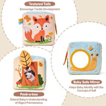 hahaland Baby Tissue Box Toy Set for 6-12 Months Montessori Play and Sensory Development