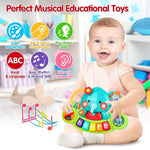 6-12 Months Baby Piano Toy, Light Up Music, Educational Piano Keyboard, 1 Year Old Boy, Girl Toy Gift
