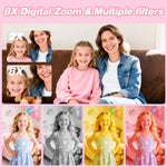 Goopow Kids Digital Camera: 1080P Video, 8X Zoom, Selfie Mode, 32GB SD Card