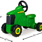 John Deere sit 'n scoot tractor for kids 18 months and up, green, 3-wheel ride on toy