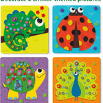 Skillmatics Fun with Foam Sticker Art – Animals, Craft Kit, Gift for Kids | 3D Foam Stickers, Travel Toy, Mess-Free Fun for Boys & Girls, DIY Felt Craft Kits for Ages 3, 4, 5, 6, 7