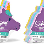 Cool Coolers Kids Lunch Box Ice Packs, Slim Ice Packs for Lunch Bags, Lunch Ice Packs ReusableMulticolored 4 Pack (Butterfly)