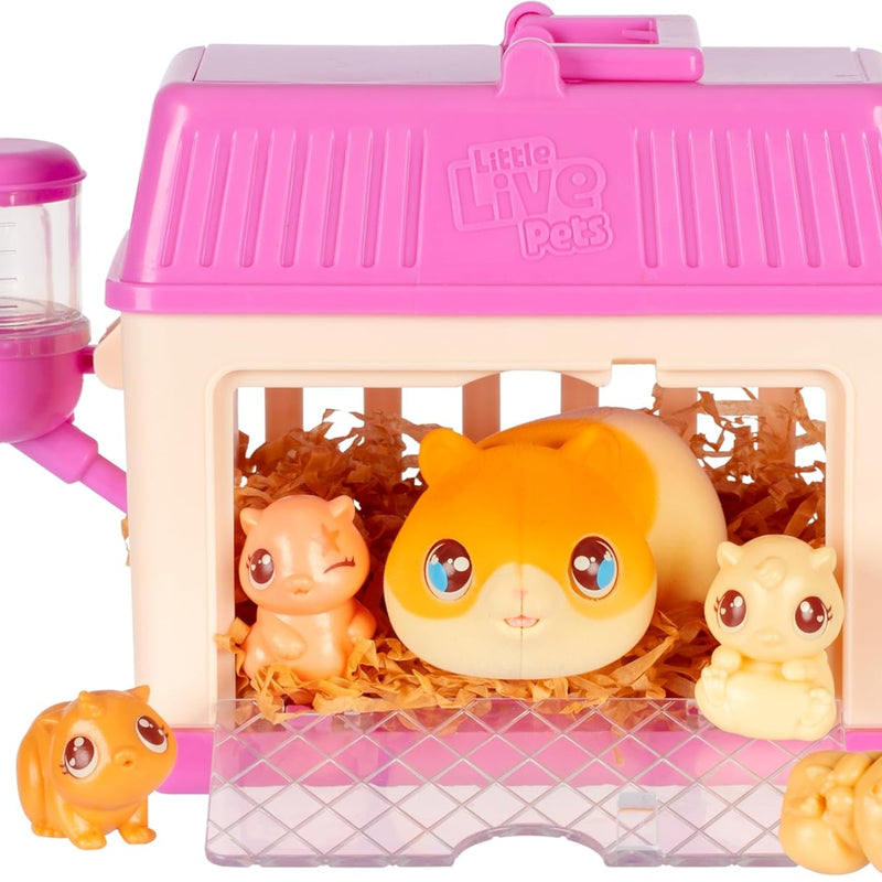 Little Live Pets Bunny Mini Interactive Live Pet Toy Set for Girls Ages 3+, 20+ Sounds, 3 Surprise Babies