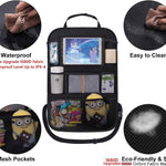 ONE PIX Backseat Car Organizer Mats Back Seat Organizers and Storage Bag with Touch Screen Tablet Holder for Kids Toddlers Car Seats, Travel Accessories, Road Trip Essentials Kids