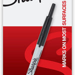 Sharpie Retractable Permanent Markers, Ultra Fine Point, Black, 12 Count
