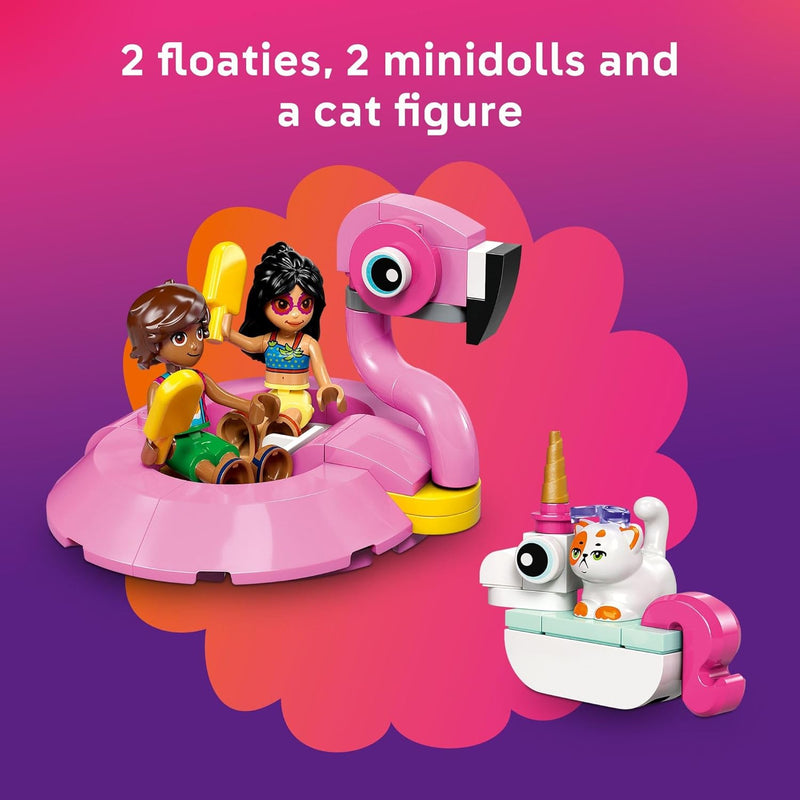 LEGO Friends Unicorn & Flamingo Pool Party Pretend Play Building Toy