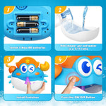 Bath Toys,Light Up Baby Bath Toys Bath Bubble Machine with Colourful RGB Light Great Birthday for Toddler Boys and Girls Tub Toy for Kids Ages 1-3 4-8