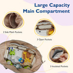 mommore Diaper Bag Tote Large Travel Baby Bag with Pacifier Case | Portable Changing Pad, Insulated Pocket & Stroller Strap, Baby Essentials Maternity Bag , Hospital Bag for Labor Delivery
