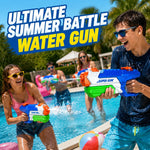 3 Pack Water Guns for Kids Adults, 600cc High Capacity Super Squirt Soaker | 30 Feet Long Range Shooting, Pump Action Water Gun Blaster, Outdoor Summer Pool Beach Water Fighting Toys for Kids and Adults