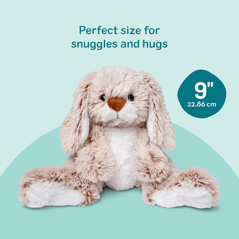 Melissa & Doug Burrow Bunny Plush Toy for Toddlers 3+, Soft and Snuggly with Floppy Ears and Fluffy Tail