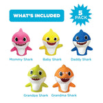 Nickelodeon Baby Shark 5-Piece Finger Puppet Set, Waterproof and Educational for Bath Time