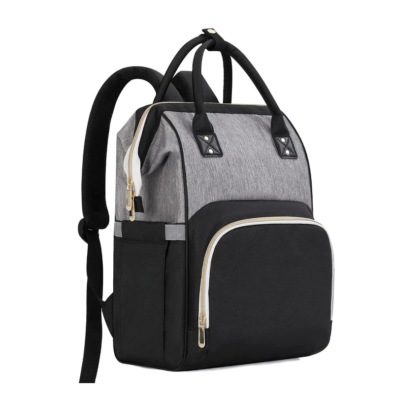 Diaper Bag Backpack Multifunction Maternity Nappy Baby Bag for Girls & Boys Large Capacity Travel Diaper Bags Dark Black