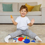 LiKee Open Ended Wooden Shape Puzzles for Toddlers 3+, 36 Blocks & 60 Cards
