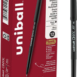 uniball Onyx Rollerball Pens, Micro Point (0.5mm), Black