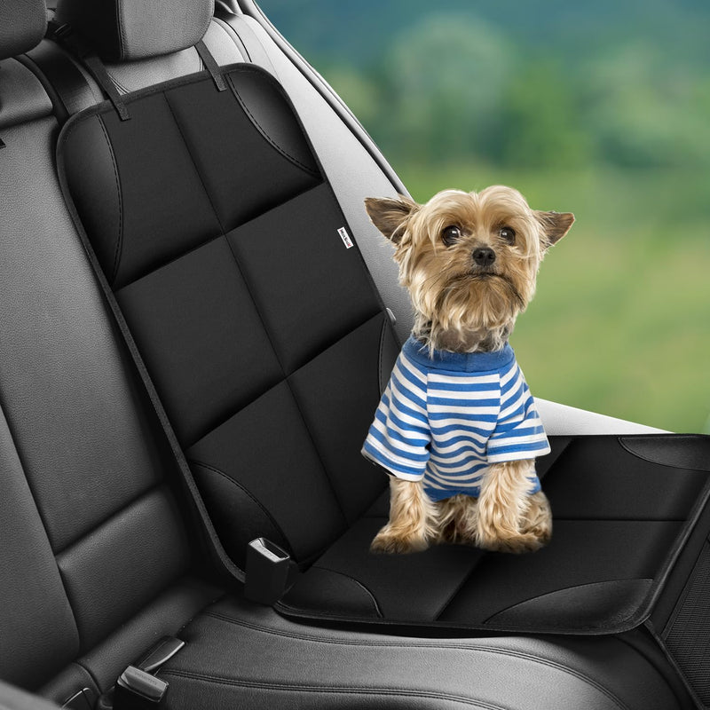 Meolsaek Car Seat Protector for Child Car Seat，Non-Slip Backing No Imprints | Durable Car Seat Mat 600D Fabric, Waterproof Car Seat Cover with Thick Pad