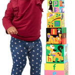 Melissa & Doug Deluxe 10-Piece Alphabet Nesting and Stacking Blocks - FSC Certified