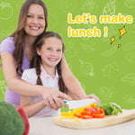 Montessori kitchen toys for toddlers, 15PCS cooking set with real knife, kids safe cooking sets, Easter gifts for kids