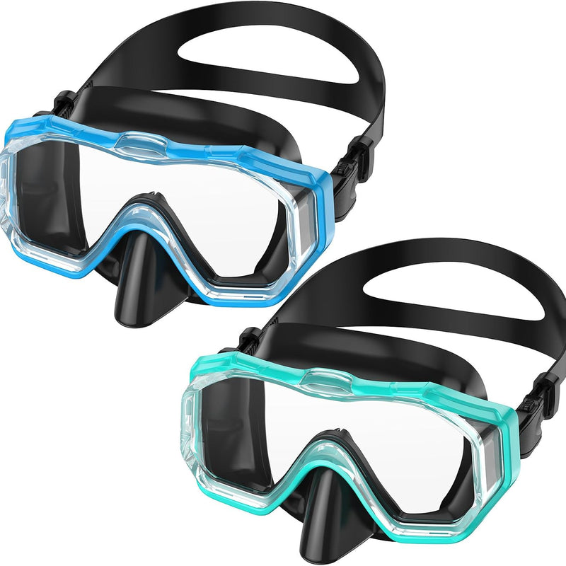 WSTOO Swim Goggles with Nose Cover for Ages 5-12, Youth, Adults, Unisex | Anti-Choking Design, Shatter-Resistant, Anti-Fog, Leak-Proof, Lightweight, Small for kids, Large for Adults